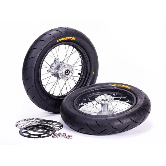 10 - Kenda Curve Supermoto Wheel & Tyre Set for Ebox