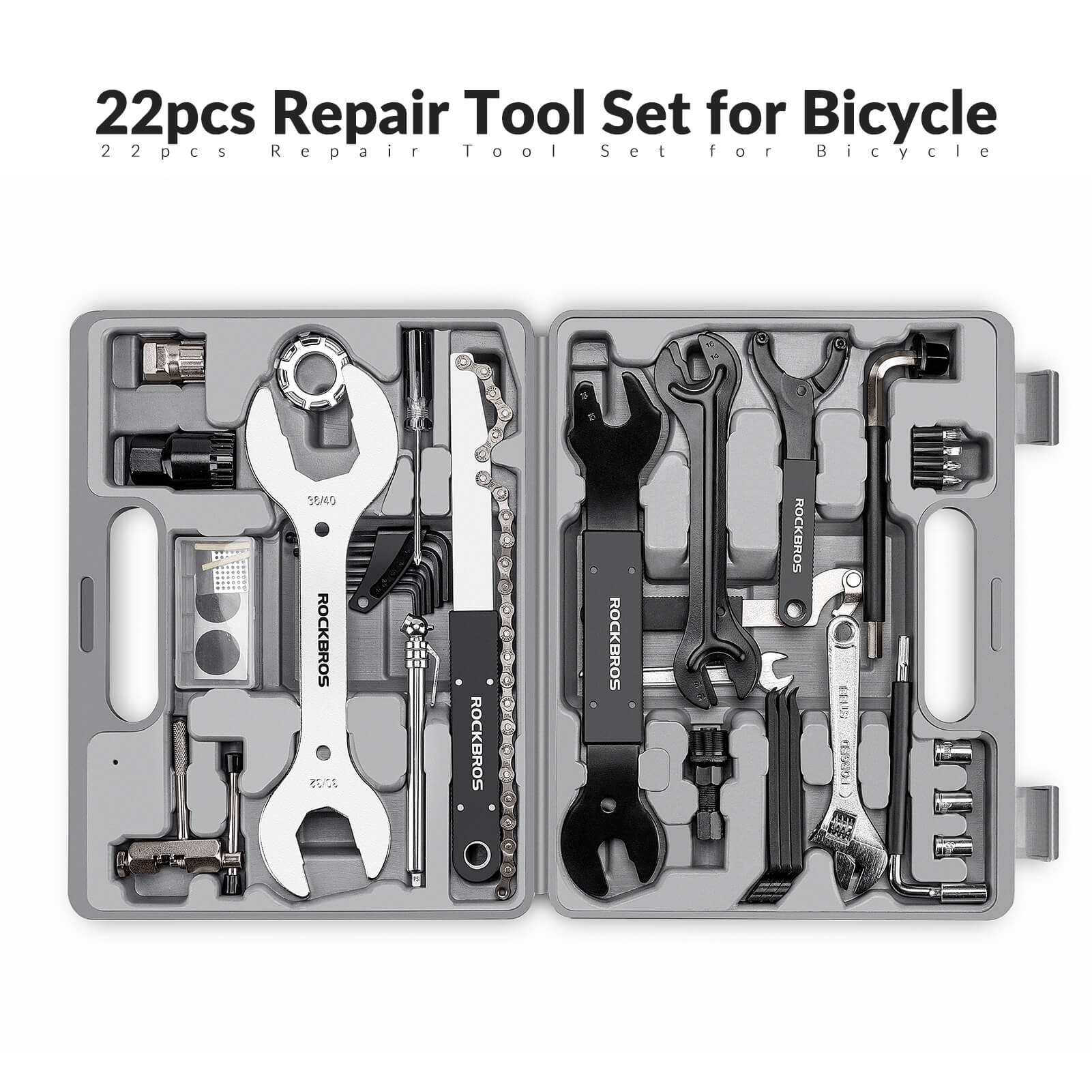 ROCKBROS 44-in-1 Bike Multi-Tool Kit | E -bike,Road and Mountain Bikes