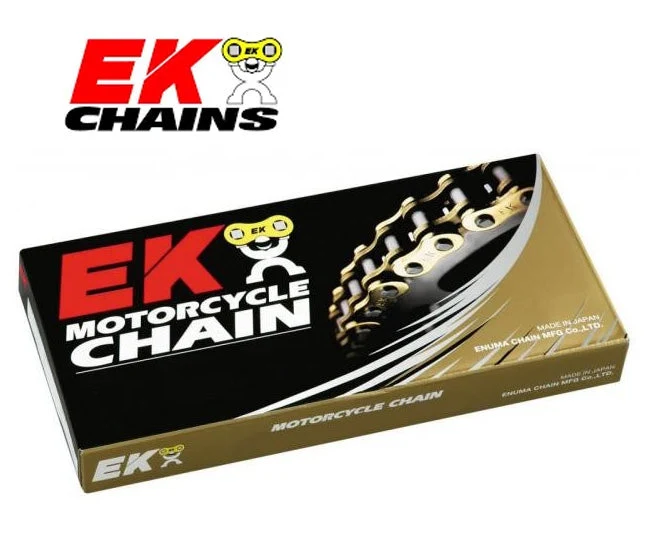 520 MVXZ Quadra-X Ring Chain-130 Link  | By EK Chain | For Street and Electric Motorcycles Using 520 Chain