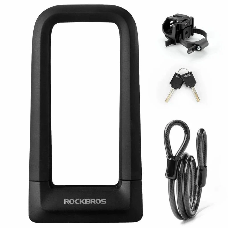 ROCKBROS Heavy-Duty Steel U-Lock | Emoto and E-Bikes