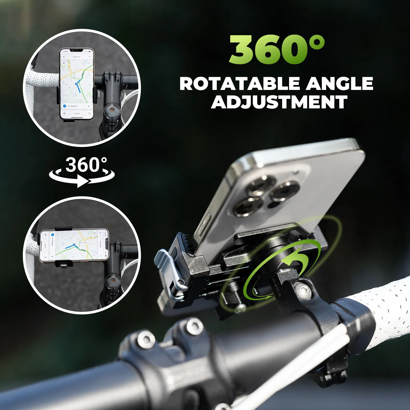 ROCKBROS Lightweight Quick-Release Phone Mount | Bike Handlebars
