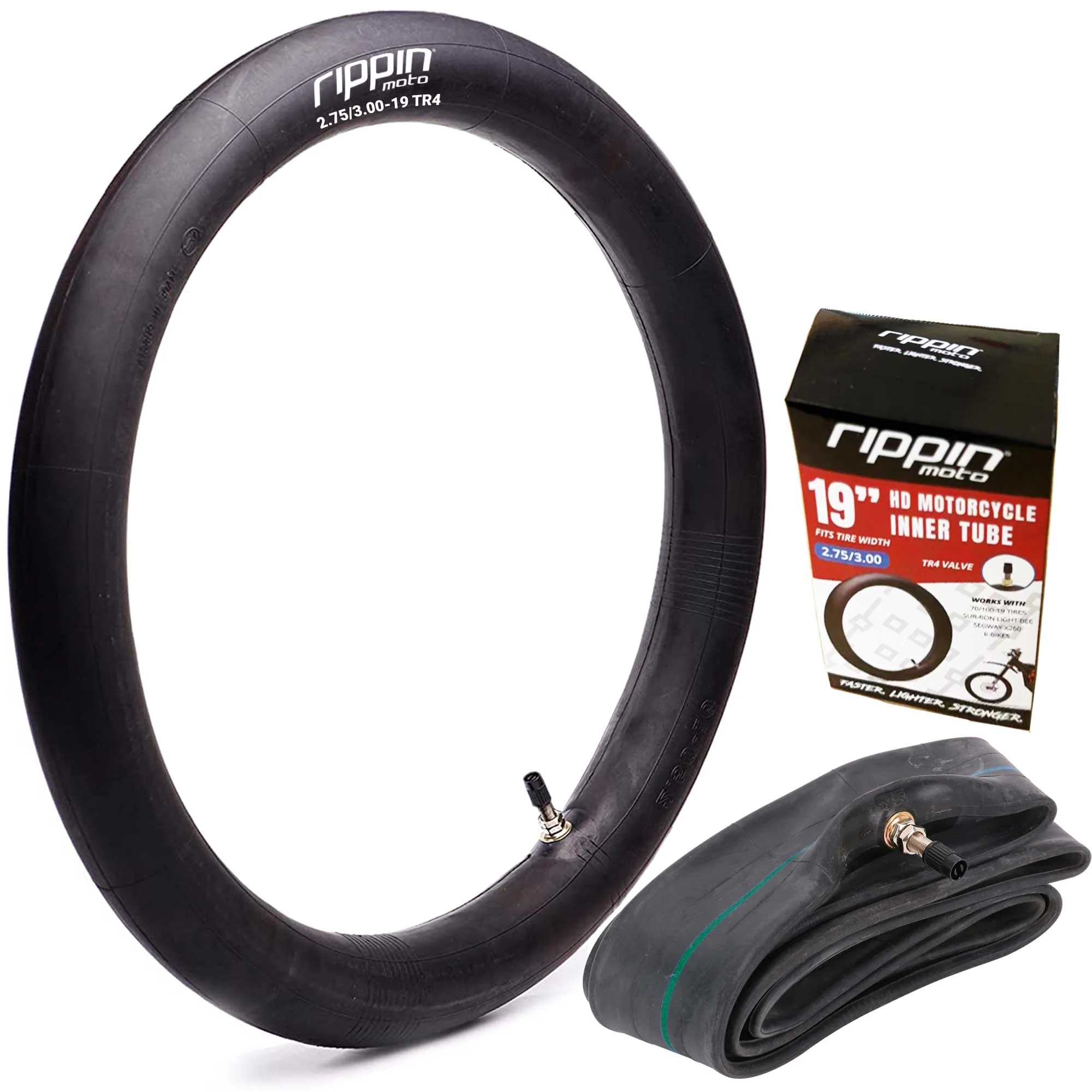 Rippin Moto 2.75/3.00-19 (70/100-19) Heavy Duty Motorcycle & E-Moto Inner Tube | For Surron, Eride Pro,Talaria and more