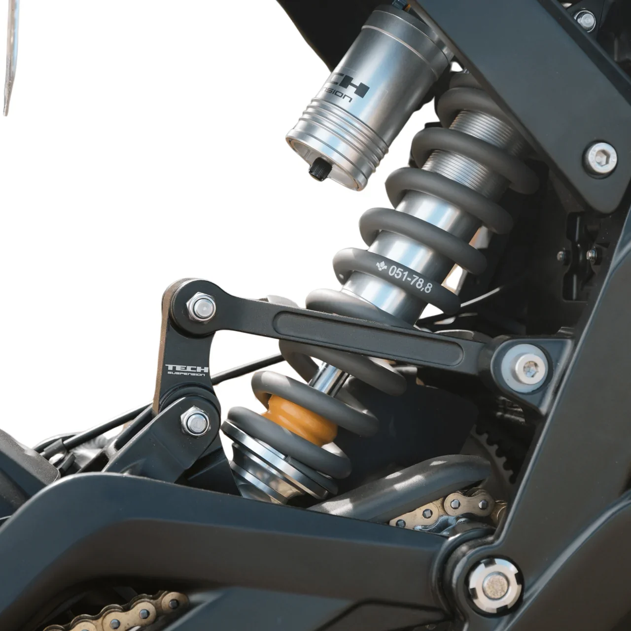 Tech ER30 E-Moto Rear Shock | Suspension by Formula   |  for Eride Pro, Surron, 79 bike, Ventus