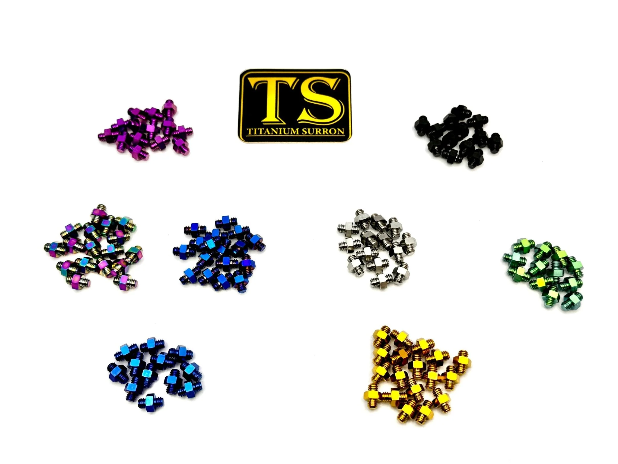 Titanium Foot Peg Grip Pins | Universal E-Moto Pegs (24 pcs)