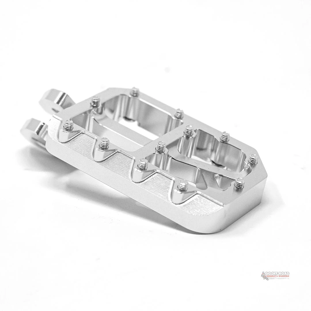 Aftermarket Wide Silver Foot Pegs For SUR RON Light Bee - View 2