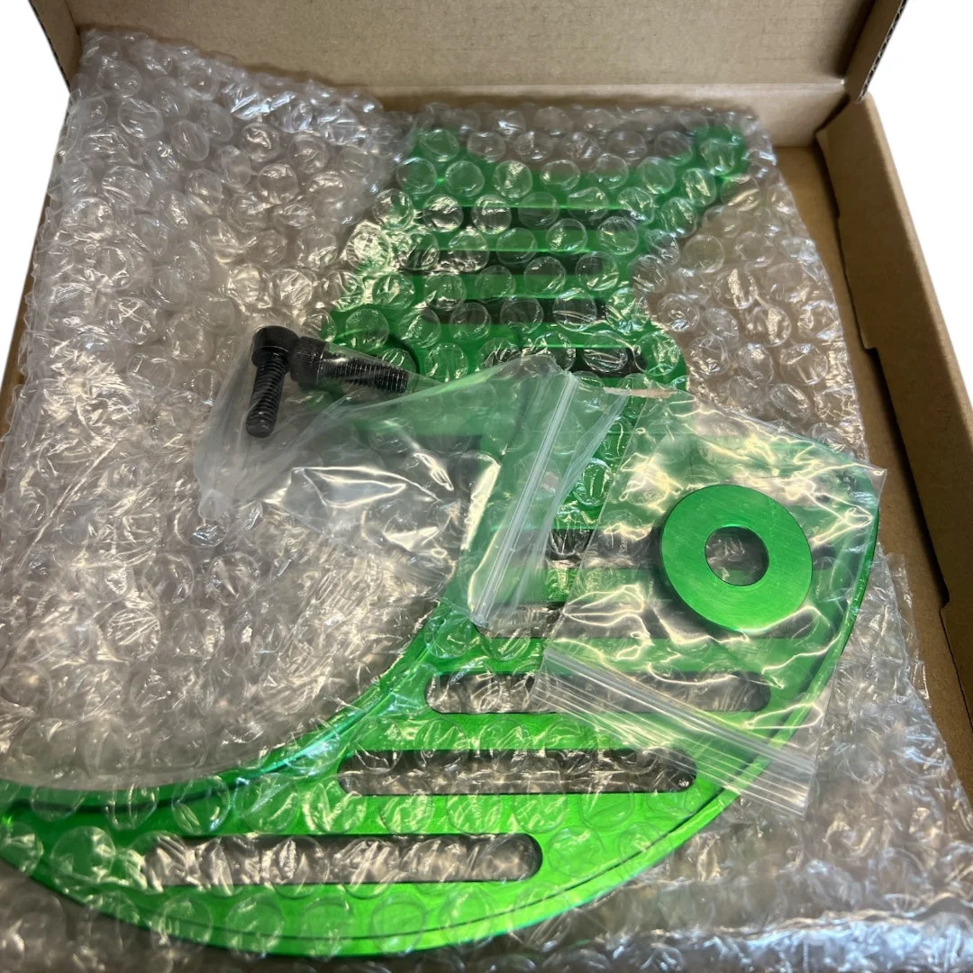 CLEARANCE FULL E CHARGED REAR BRAKE DISC GUARD GREEN FOR LBX TALARIA E RIDE