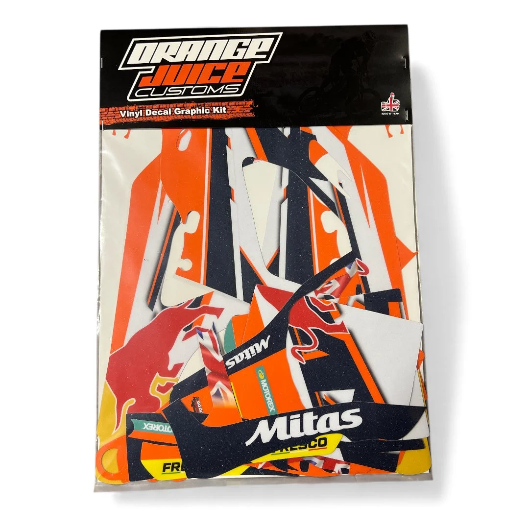 E-RIDE PRO MINI KTM ORANGE GRAPHICS KIT - View 3