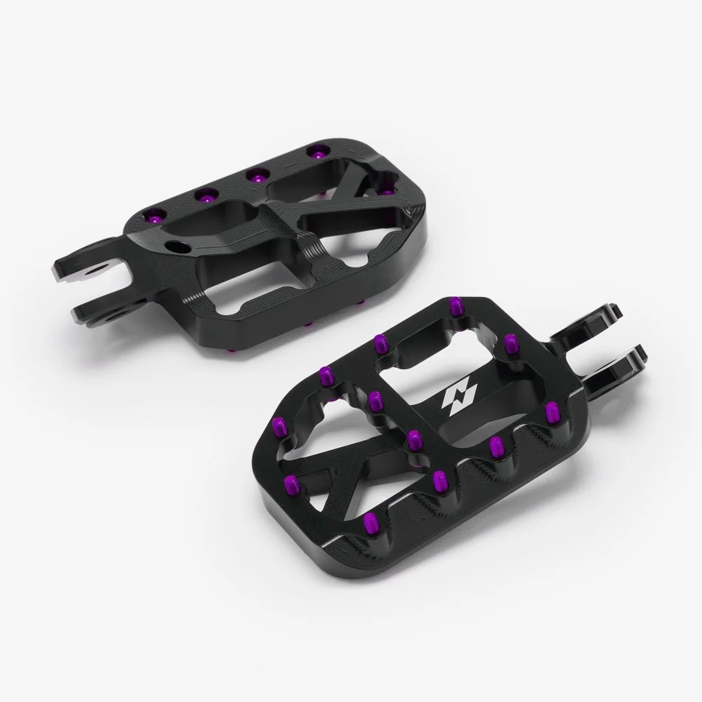 Full-E Charged Black Foot Peg with Coloured Pins Set for Light Bee / Talaria MX - View 3