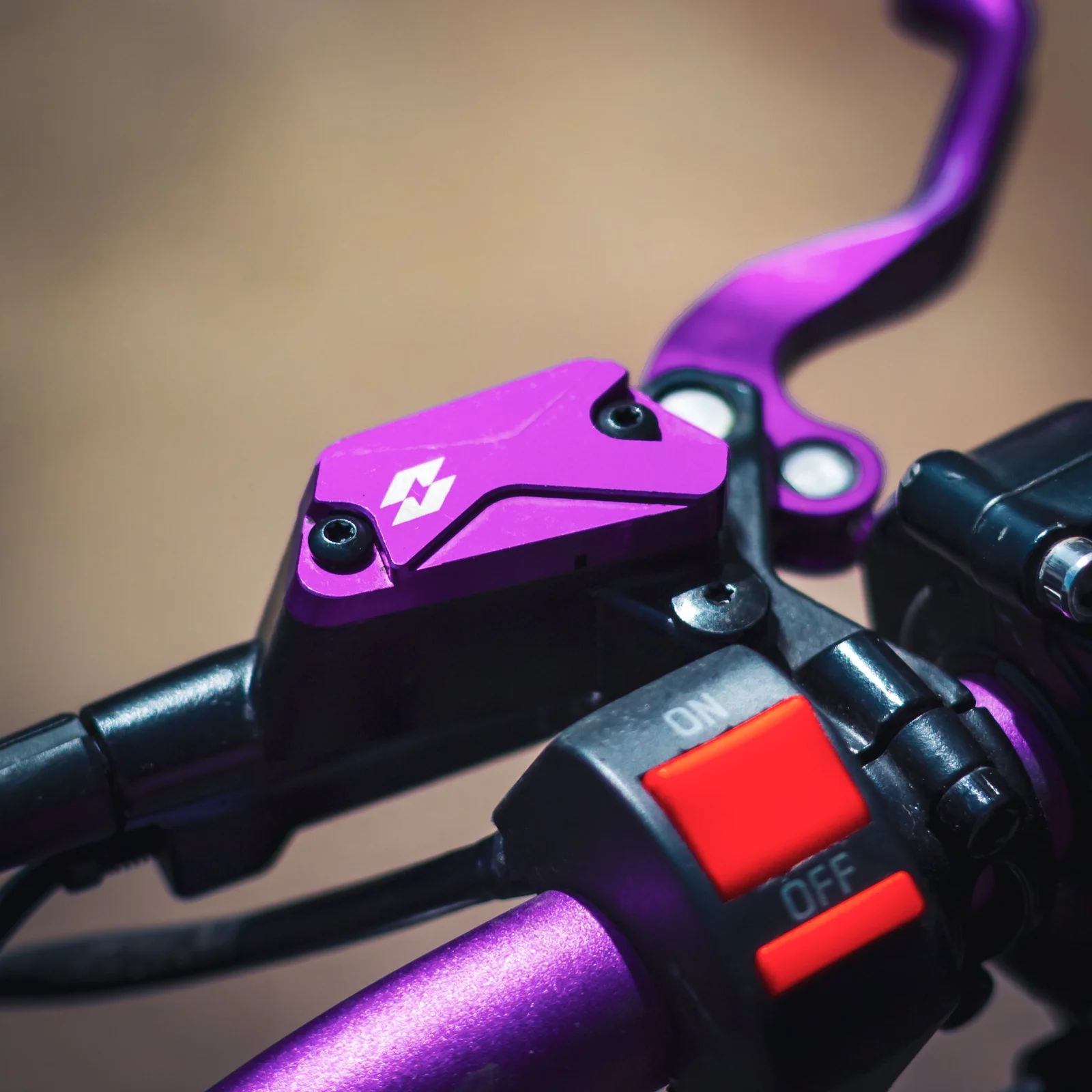 Full-E Charged Brake Reservoir Caps for Light Bee - View 2