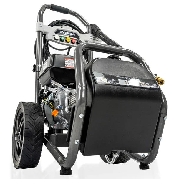 Hyundai 3400psi / 234 bar 209cc Petrol Pressure Washer, 9L/min, 10m Hose & Detergent Tank | HYW3400P - View 3