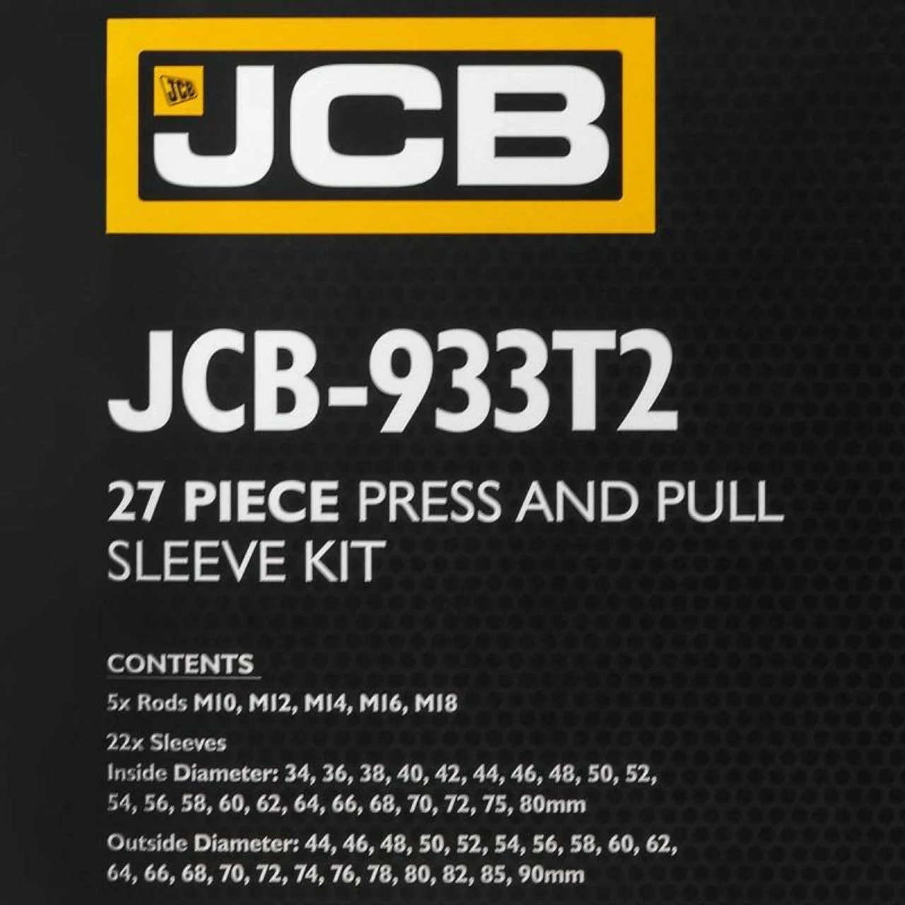 JCB 27 Piece Silent Block, Bush, and Bearing Puller Kit, Universal Fit | JCB-933T2 - View 4