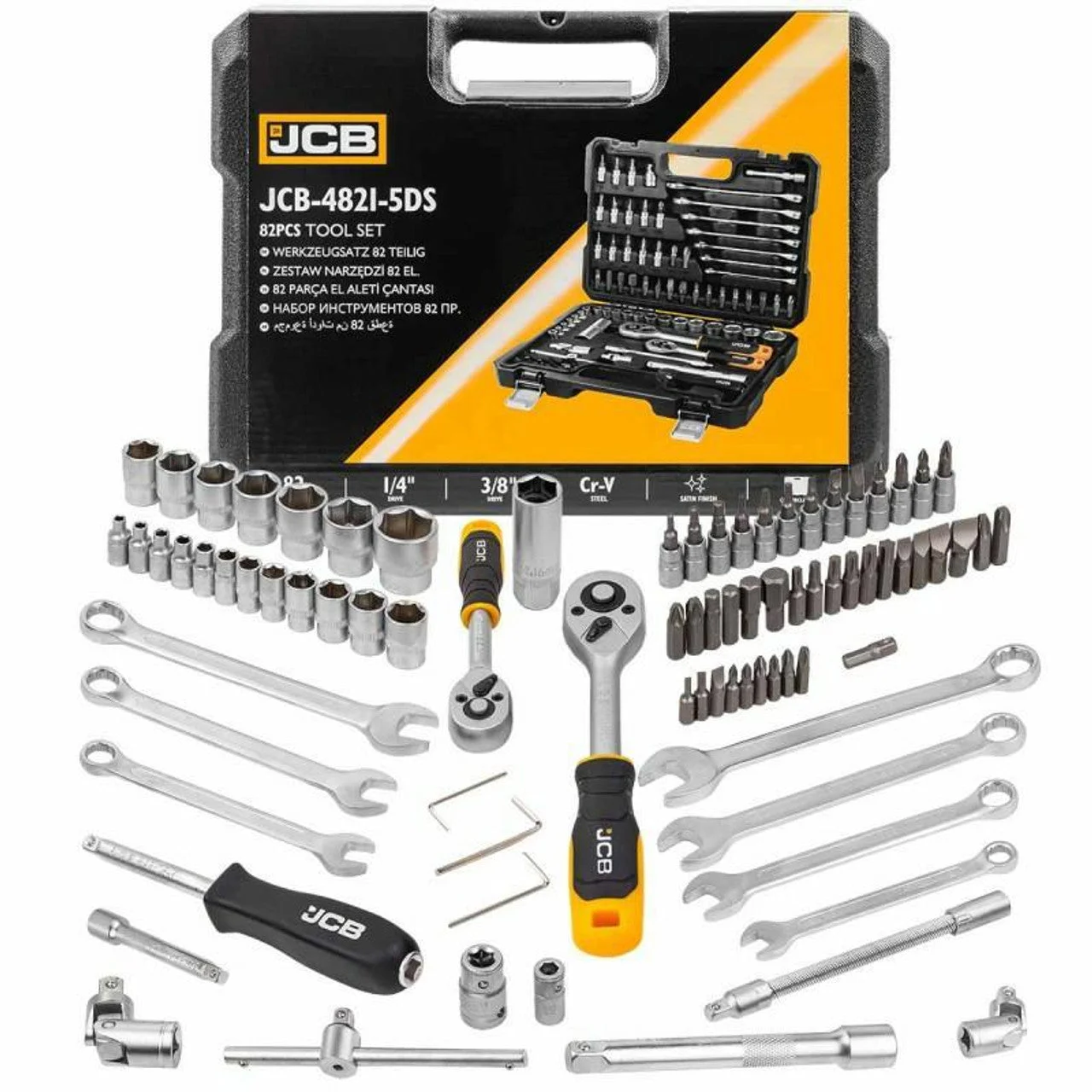JCB 82 Piece Tool Set, 1/4 - & 3/8 - Drive | JCB-4821-5DS - View 4