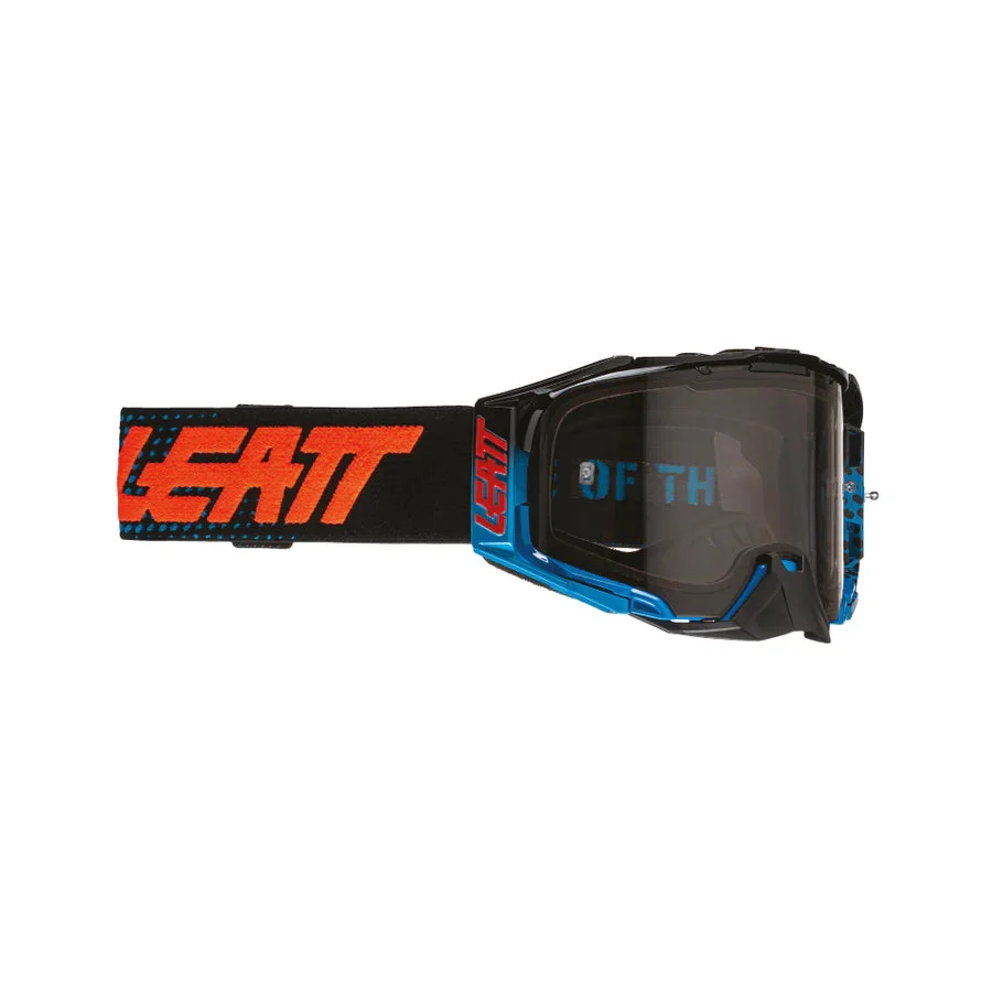 LEATT VELOCITY 6.5 NEON BLURINGE LIGHT GREY LENS GOOGLES