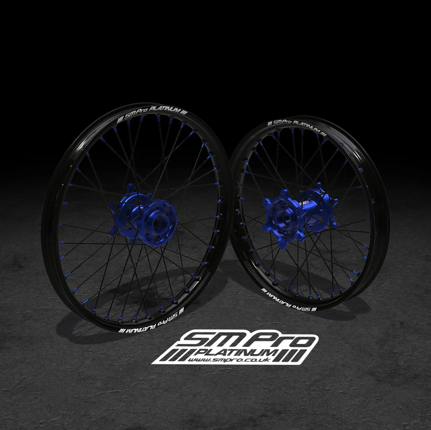 SM PRO SUR RON WHEEL SET 19/19 - STANDARD BLUE/BLUE/BLACK COMBO
