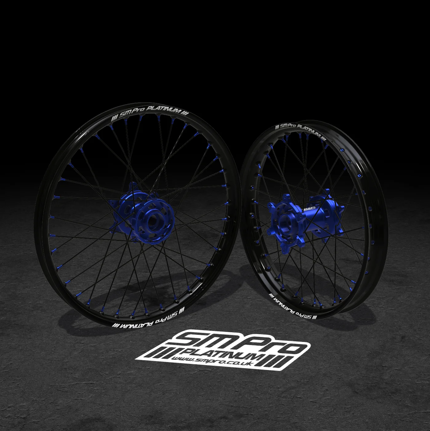 SM PRO ULTRA BEE WHEEL SET 21/18 - STANDARD BLUE/BLUE COMBO - View 4