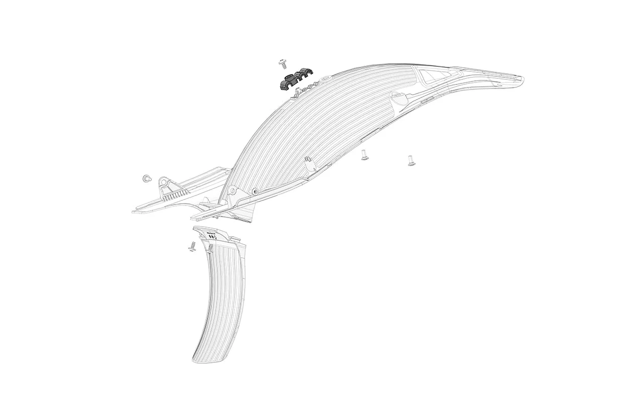 STARK VARG Rear Fender Cable Bracket