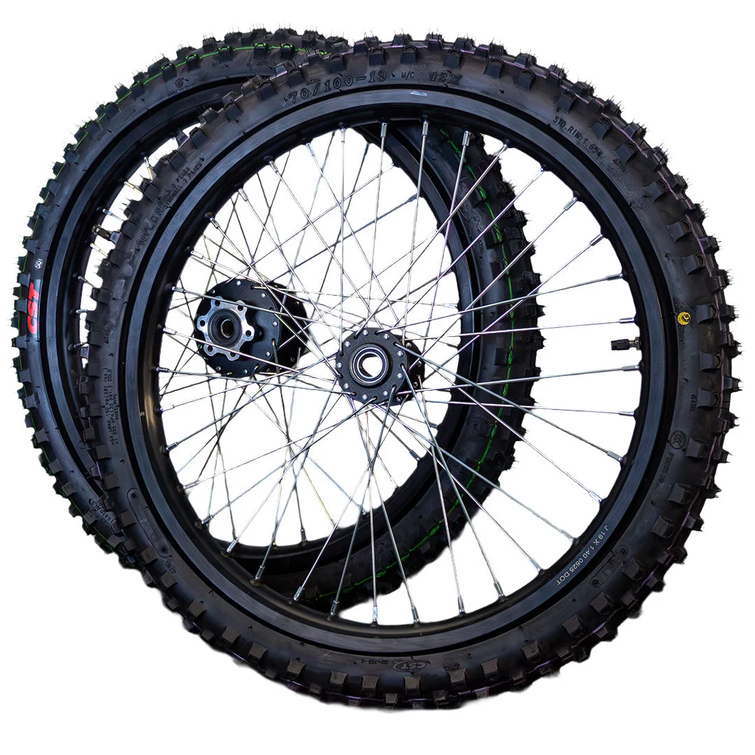 Sur Ron Light Bee Complete Wheel & Tyre Set 70/100-19 -