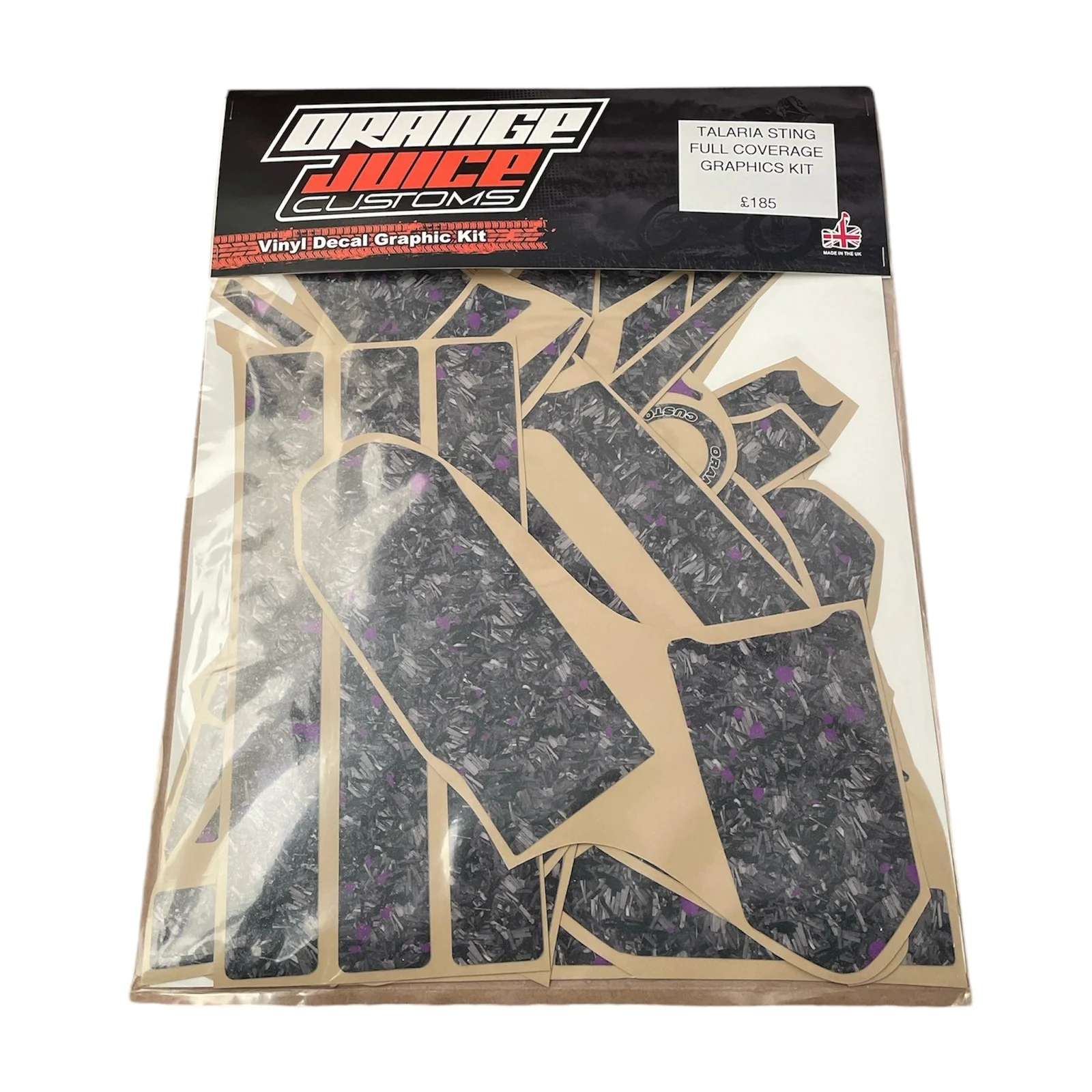 TALARIA STING FULL COVERAGE GRAPHICS KIT - FORGED CARBON - View 2