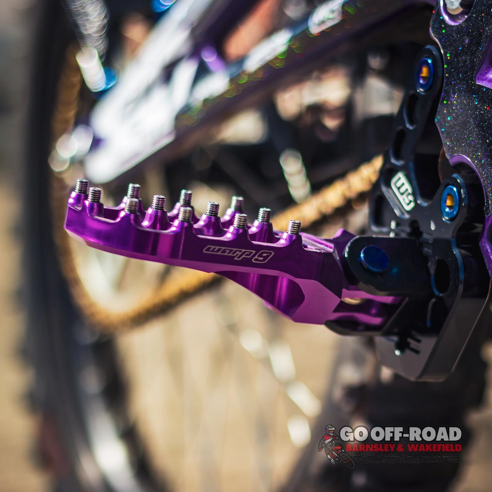 Warp 9 E-Moto Elite Foot Pegs For Sur Ron & E-Ride - View 2