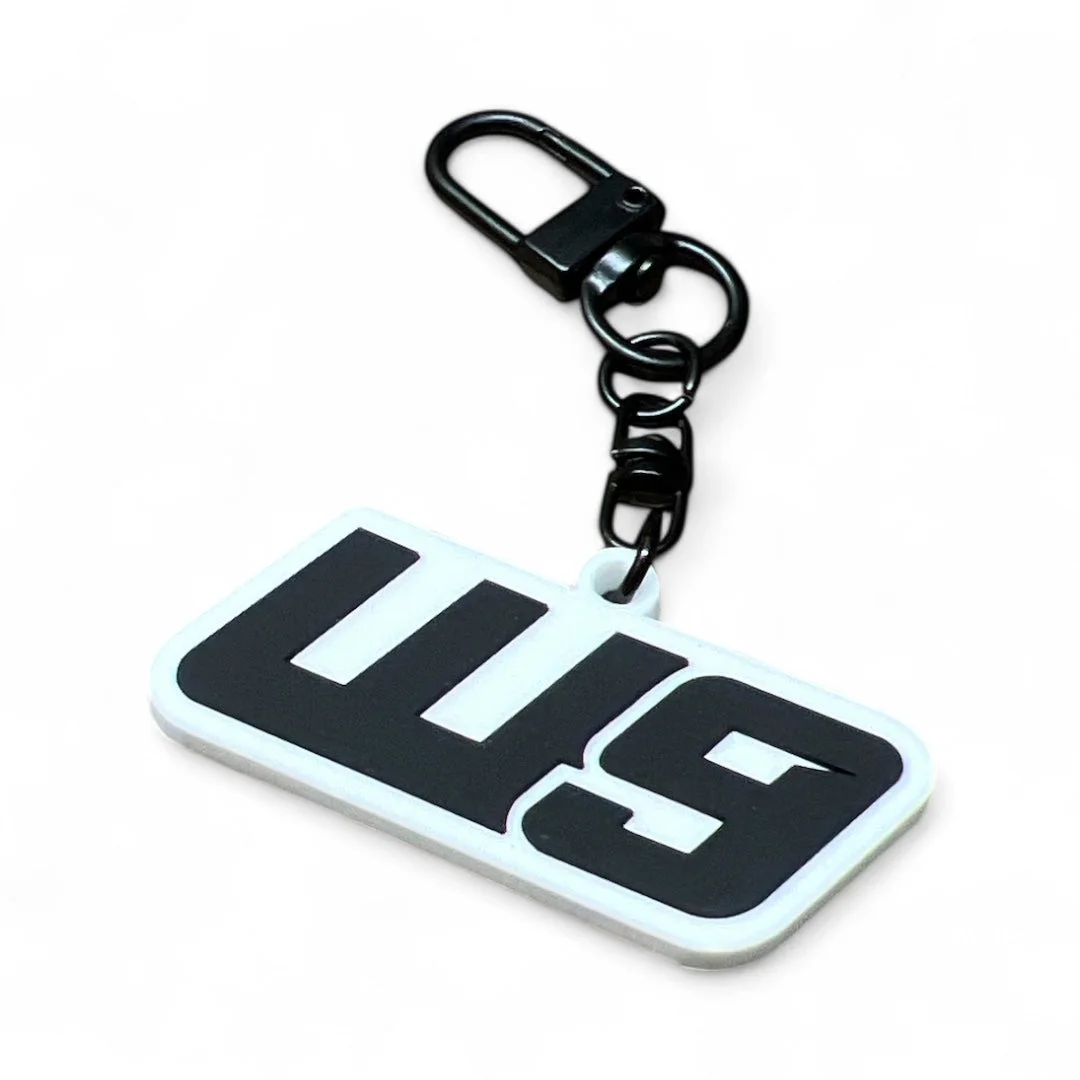 WARP 9 RUBBER KEYCHAIN