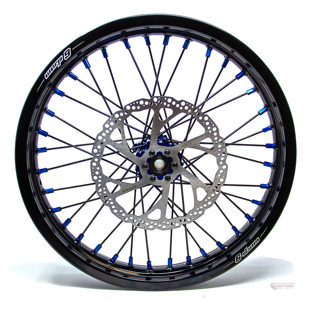Warp 9 Sur Ron Light Bee Rear Wheel Blue 16 - - View 4